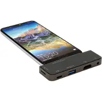 EXSYS EX-1222HM, Kabelgebunden, USB 3.2 Gen 1 (3.1 Gen 1) Type-C, 87 W, Anthrazit, MicroSD (TransFlash), MicroSDHC, MicroSDXC, Aluminium