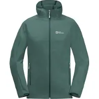 Jack Wolfskin Fleecejacke "ALPGRAT HOODED FZ M", Herren, Gr. XXXL (60), grün (jade, grün), OBERSTOFF: 100% POLYESTER Futter: 100% POLYESTER, Jacken Fleecejacke, mit Kapuze, atmungsaktiv, elastisch