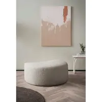 LeGer By Lena Gercke Hocker "ISALIE Bouclé, passend zur Serie ISALIE", grau (taupe), B:94cm H:45cm T:63cm, , Hocker, Hocker, gepolstert, kombinierbar mit XXL-Sessel ISALIE