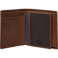 Bugatti Geldbörse "Herren, Damen REMO echt Leder", Damen, braun (cognac), Leder, leicht glänzend, unifarben, Kleinlederwaren Geldbörse, echt Leder