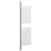 Hager BKIS121306D9016 Endstück aus Stahlblech zu BKIS 12,5x230mm Oberteil 2x80mm vweiß