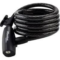 Master Lock Padlock Cable Black 1800 x 10 mm