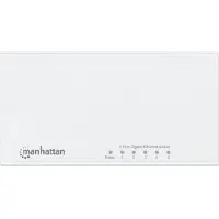 Manhattan 5-Port Gigabit Ethernet Switch, Kunststoffgehäuse, Desktop-Format, IEEE 802.3az (Energy Efficient Ethernet), Unmanaged, L2, Gigabit Ethernet (10/100/1000), Vollduplex