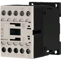 Eaton 276592 Leistungsschütz, 3-polig, 380 V 400 V 3 kW, 1 Ö, 220 V 50/60 Hz, Wechselstrombetätigung, Schraubklemmen DILM7-01(220V50/60HZ)