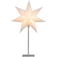 Star Trading Star Tischlampe Sensy Mini, Metallfuß, Cremeweiß, H: 55x34 cm