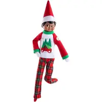 Hcm kinzel Elf On The Shelf Pyjama Bäume und Bauernhof für Puppen - Weihnachtsoutfit
