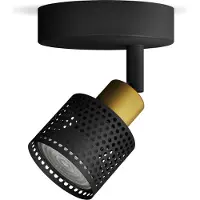 Philips Niall Decken-/Wandspot, Schienenlichtschranke, GU10, 1 Glühbirne(n), LED, 220-240 V, Schwarz