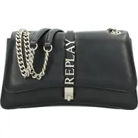 Replay Umhängetasche Schultertasche Crossbody Bag Black schwarz