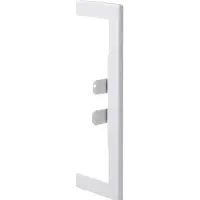Hager BRA65210WB9016 Wandanschlussblende zu BRA 68x210mm Oberteil 120mm aus Stahlblech in verkehrweiß