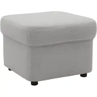 Domo Hocker "FLORES 60x60 cm, hochwertig", silber, B:60cm H:42cm T:60cm, 100% Polyester, Hocker, Hocker
