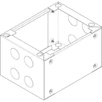 ABN UF120 Standsockel RAL7022 B340xH200xT280mm