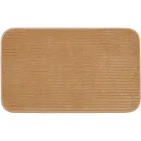 Gozze 1100000002199 GÖZZE "Berlin", beige (sand), H:7mm, Polyester, Badematten, 1100000002199, Badteppich, Uni Farben, Cord Optik, waschbar