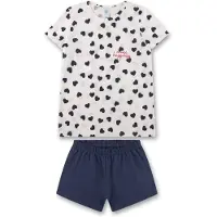 Sanetta Schlafanzug "Pyjama", Jungen, Gr. 140, blau (blau, beige), Obermaterial: 100% Baumwolle CO., Homewear-Sets Schlafanzug