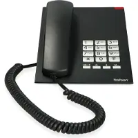 Alecto CW20 Schnurgebundenes Telefon große Tasten 10 Kurzwahltasten Schwarz