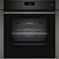 NEFF Pyrolyse Backofen "B6AVJ7AG3", Energieeffizienz: A+, silber (weiß, neutral), B:59,4cm H:59,5cm T:54,8cm, Backöfen, Voll versenkbare Hide Backofentür & saftiges Added Steam, Pyrolyse Backofen
