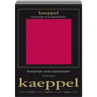 Kaeppel Spannbettlaken "Single Jersey Mako Elasthan", rot (rubin), L:200cm, Jersey-Elasthan, Obermaterial: 97% Baumwolle, 3% Elasthan, Bettlaken, Spannbettlaken, aus 97% Baumwolle und 3% Elasthan