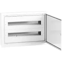 Elektro-Plast Verteilerkasten IP54 DARP-48 2x24 Unterputz Alutür Unterverteiler Sicherungskasten E-P 9.224