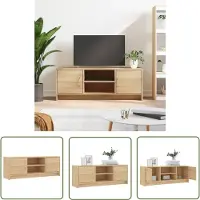 The Living Store TV-Schrank Sonoma-Eiche 102x30x37,5 cm Holzwerkstoff