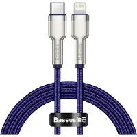 Baseus Cafule, 1 m, Lightning, USB C, Männlich, Männlich, Violett
