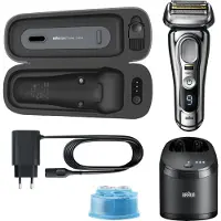 Braun Series 9 Pro 9496cc, Folienschaber, Silber, Akku, Lithium-Ion (Li-Ion), Integrierte Batterie, 42 Tag(e)