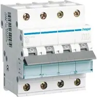 Hager MCN402 Leitungsschutzschalter 4 polig 6kA C-Charakteristik 2A 4 Module