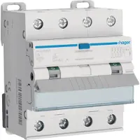 Hager AFX456D Fehlerstrom-Leitungsschutzschalter 4P 10kA C-6A 300mA Typ A