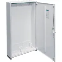 Hager FWB62D Feldvert. AP, univers, IP44, SKII, 144PLE, 2x6 Reihen 950x550x161mm, leer m. Tür