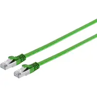 Markenlos RJ45 Patchkabel U/UTP, m. CAT.7 Rohkabel, 0,25 m, grün