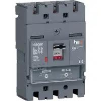 Hager HET200DR Leistungsschalter h3+ P250 TM ADJ 3P3D 200A 70kA FTC