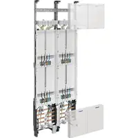 Hager ZK51X7N Komplettfeld, universZ, 1350mm, 4 Zählerplätze, 2-feld, Ausführung Thüringen