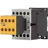 Eaton 191702 Sicherheitsschütz, 380 V 400 V: 4 kW, 2 S, 3 Ö, 110 V 50 Hz, 120 V 60 Hz, Wechselstrombetätigung, Schraubklemmen, Mit Spiegelkontakt.