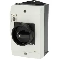 Eaton 172959 Sicherheitsschalter SUVA, T3, 32 A, Aufbau, 2 Schließer, 2 Öffner, HALT-Funktion, mit Warnschild „Sicherheitsschalter”