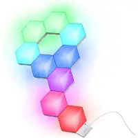Trust GXT 905 Vybz, Sechseck, Wand, Weiß, 24 W, RGB, Multi