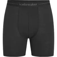 Icebreaker - Anatomica Long Boxers - Merinounterwäsche Gr M schwarz
