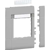 Hager GR1202ALAN Rahmenblende modular, BRH/A/S, ZS 55, OT 120, hfr, Beschriftungsfeld, lack alu
