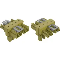 Wago 770-1632 T-Verteiler 4-Pol. 2VK Kod. B hellgrün