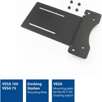 ACT VESA-Adapterplatte für die AC7150-Dockingstation, Stahl, Schwarz