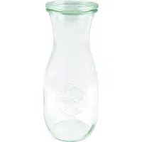 Weck Glasflasche Saftflaschen Glas 0,5 L 6 Stück Flasche für Säfte, Weckgläser
