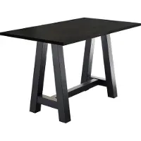 Mäusbacher Bartisch MÄUSBACHER, schwarz (schwarzstahl, schwarzstahlfarben, schwarzstahl), B:160cm H:105cm T:70cm, Tische, Bartisch, Gestell in A-Form (Breite 120, 140 oder 160 cm)