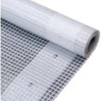 vidaXL Gitter-Abdeckplanen 2 Stk. 260 g/m² 4x15 m Weiß - Planen