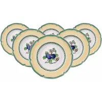 Villeroy & Boch Suppenteller "Suppenteller French Garden Valence ø 22,8 cm 6er Set bunt", bunt, L:22,8cm, Speiseteller, Suppenteller
