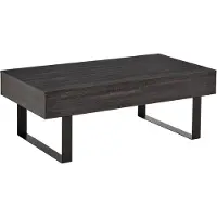 HOMCOM Sofatisch Couchtisch Schublade stabil einfach Spanplatte Dunkelgrau