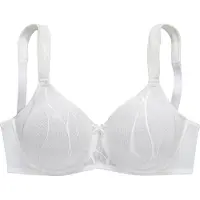 Nuance Minimizer-BH , Damen, Gr. 90, Cup C, weiß, Microtouch, Obermaterial: 85% Polyamid, 15% Elasthan, BHs Minimizer-BH, mit Bügel und breiten, gefütterten Trägern, aus hübschem Glanzjacquard