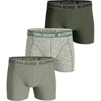 Björn Borg Boxers 3Pack Stretch Grün - XXL