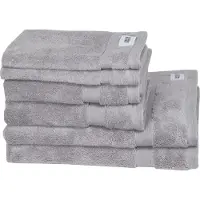 Schöner Wohnen Handtuch Set "Cuddly", grau, 6 Stk., Frotteevelours, Frotteevelours, Obermaterial: 100% Baumwolle, SCHÖNER WOHNEN-KOLLEKTION, Handtücher, Handtuch Set, schnell trocknende Airtouch-Qualität
