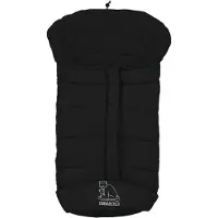 Eisbärchen Fußsack "Eisbärchen - Winterfußsack Copy Fleece", Baby, schwarz, Polyester, Fußsäcke Fußsack, mit Fleecefutter, Mumienform möglich, für Kinderwagen, waschbar