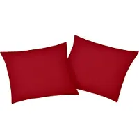 Bellana Kissenbezug "Mako-Jersey-Exclusiv", rot (rubin), B:80cm L:80cm, Baumwolle, Obermaterial: 100% Baumwolle, Kissenbezüge, Kissenbezug, aus reiner Baumwolle