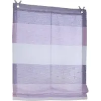 Kutti Heimtextilien Raffrollo "Marit" Gr. 1, bunt (lila, creme, rosa), B:45cm H:120cm, Obermaterial: 100% Polyester, Raffrollos, Raffrollo, halbtransparent, Polyester, Hakenaufhängung