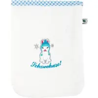 Adelheid Waschlappen "Schneehase Waschlappen", (3 St.), mit Paspel und Stickerei