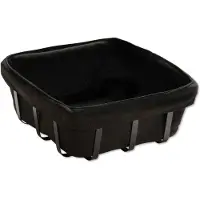 Kesper Brotkorb "Obstkorb", schwarz, B:22cm H:9cm L:22cm, Metall, Lebensmittelaufbewahrungsbehälter, Brotkorb, hygienisch und lebensmittelgeeignet